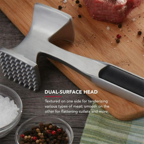 Meat Tenderizer for Pounding Meats Nuts Shellfish Hang Hole 1