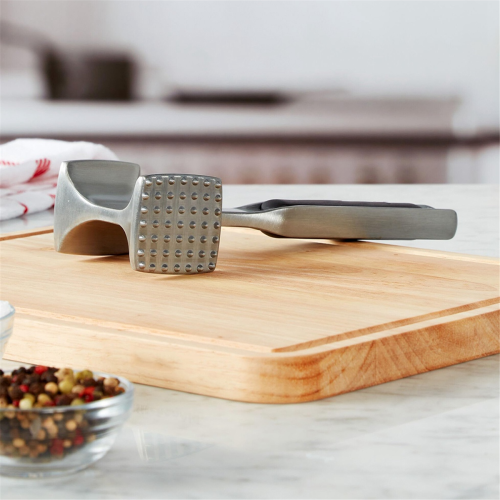 Meat Tenderizer for Pounding Meats Nuts Shellfish Hang Hole 2