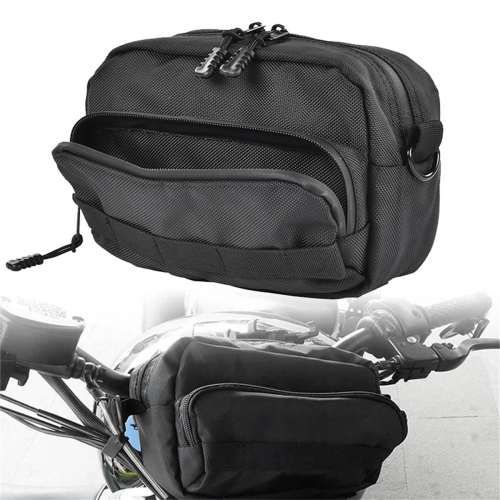 Universal Motorcycle Handlebar Bag, Motorcycle Storage Bag Fork Bag 1