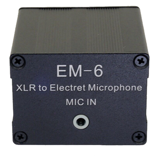 XLR to 3.5mm Electret Condenser Microphone Head Amplifier Mixer 1