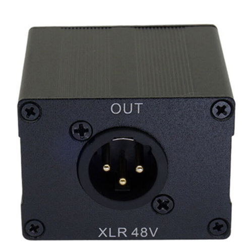 XLR to 3.5mm Electret Condenser Microphone Head Amplifier Mixer 2
