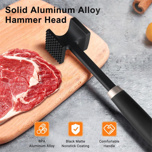 Meat Tenderizer, Dual-Side Meat Mallet, for Tenderizing Steak 1