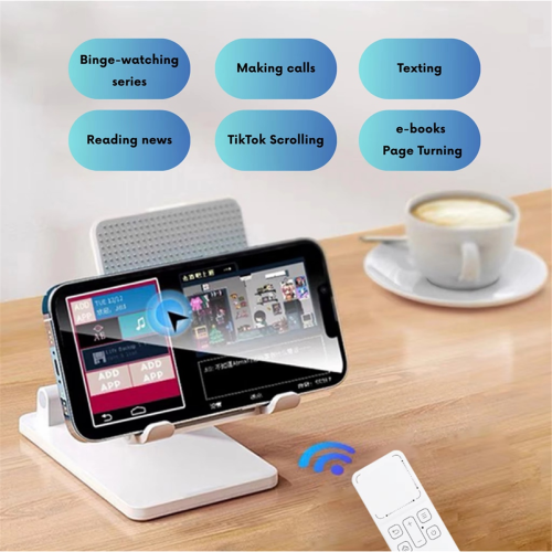 Air 2 Phone Remote Control Bluetooth with on-Screen Pointer White 2