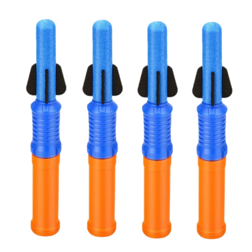 4pcs Handheld Launcher Toy with Foam Launches