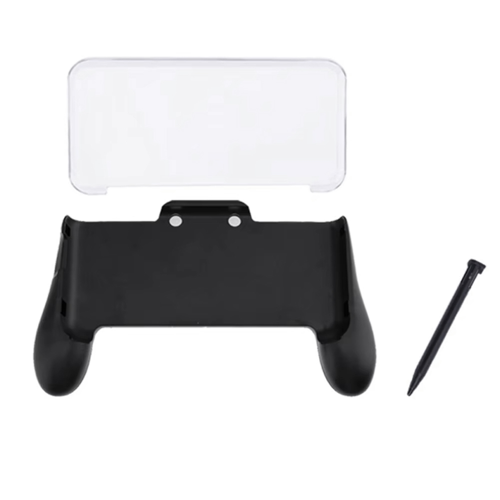 For New 2Ds Ll Hand Grip Crystal Case And Stylus Pen Gaming Bundle 4711467085054