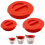 3PCS Silicone Replacement Lids for Acnhor Hocking Glass 1