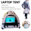 Laptop Sun Shade Tent Privacy Screen Hood Foldable 3