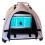 Laptop Sun Shade Tent Privacy Screen Hood Foldable 2
