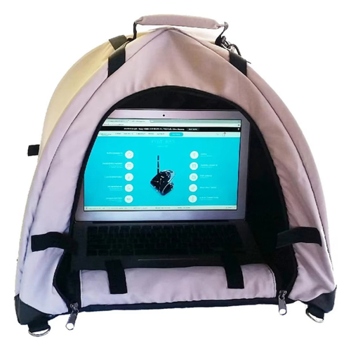 Laptop Sun Shade Tent Privacy Screen Hood Foldable 1