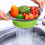2pcs Foldable Strainer Fruit Vegetable Washing Basket Colander Dish 2