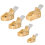 5PCS Woodworking Finger Plane Cutter Copper Luthier Tool 1