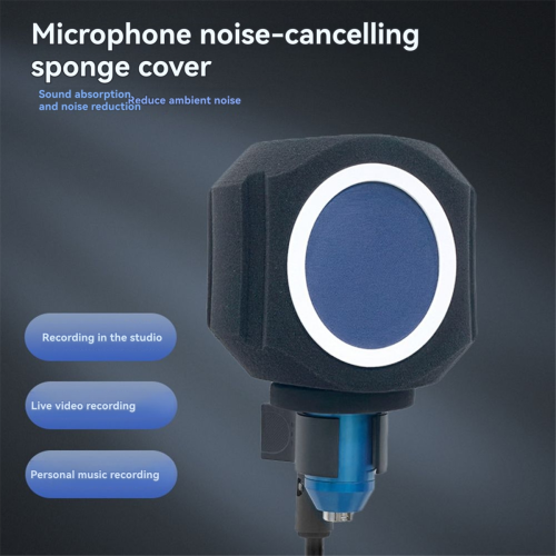 Microphone Windshield Sound Isolation Shield Foam Microphone Cover,C 1