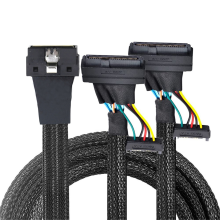 Slimline LP Low Profile SFF-8654 8I 74P to 2X SFF-8639 U.2 U2 Cable