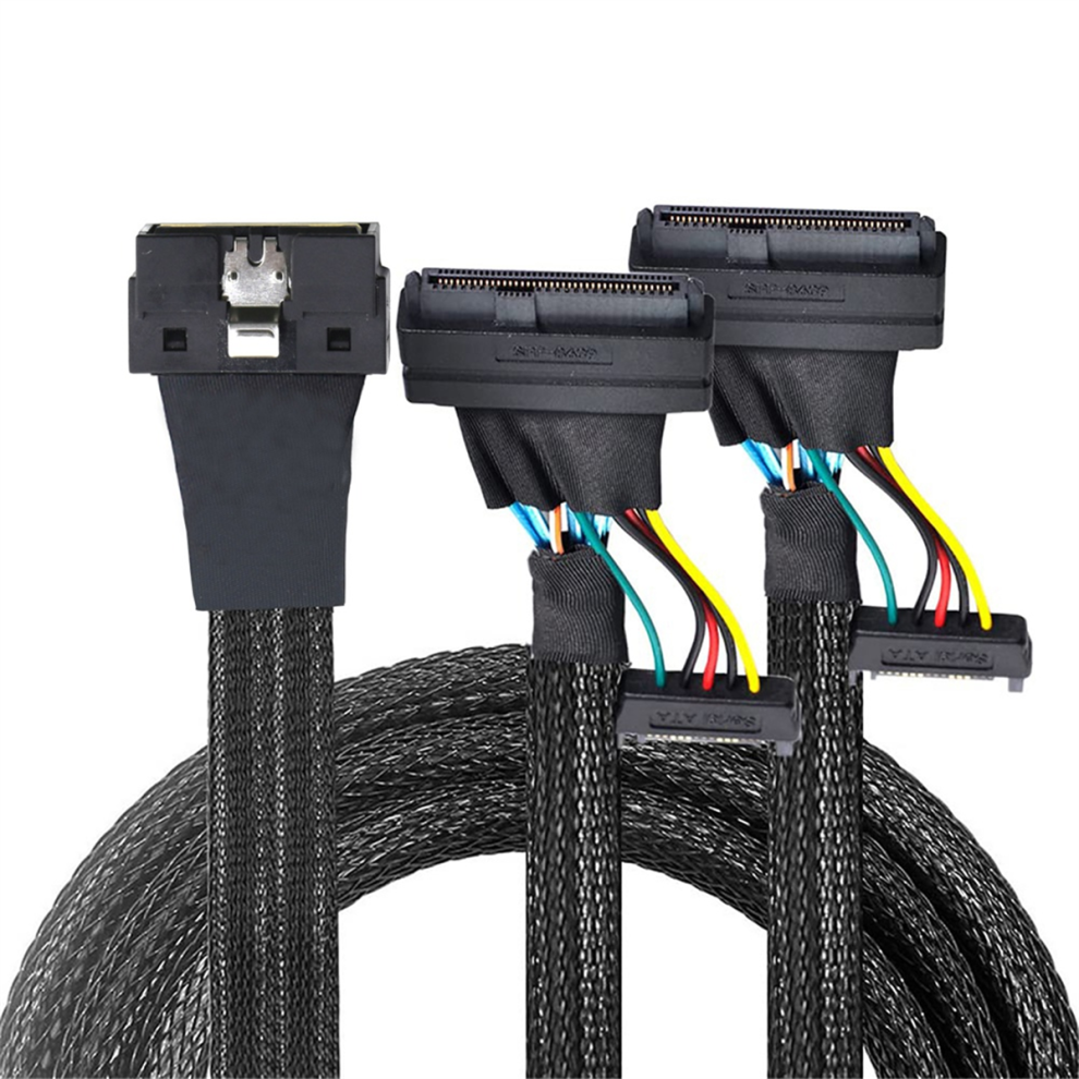 Slimline Lp Low Profile Sff-8654 8I 74P To 2X Sff-8639 U.2 U2 Cable 4711467090904