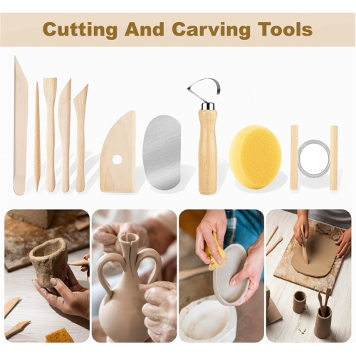 43PCS Pottery Tools Pottery Tool for Sculpting Polymer Clay Tools Kit 2