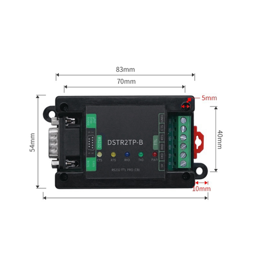 Module de port série d'isolation industrielle RS232 TTL PRO (CB) 1