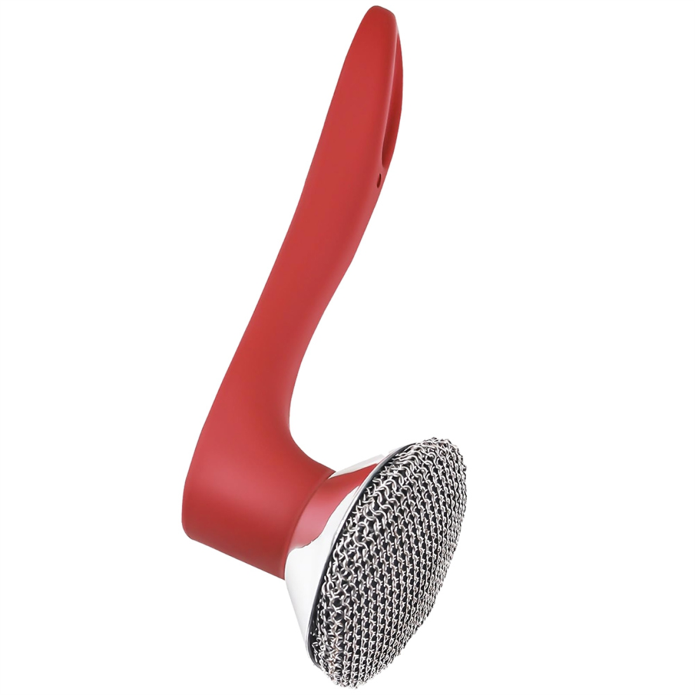 Merkkitã¶N Cast Iron Scrubber Welded Fine Chain Mail Scrubber Cast Iron Brush
