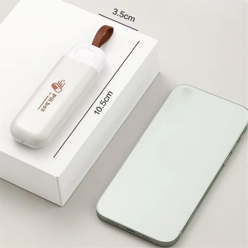 3 Compartment Pill Box - Portable Medicine Organizer, for Pocket B 2