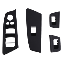 Car Interior Door Window Switch Cover for RHD Black
