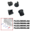 For Rear Bumper Retainer Bracket Reversing Radar Bracket 3