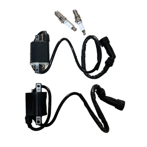 5EL-82310-00-00 2 Pcs Ignition Coil Pack R+L & Spark Plug for