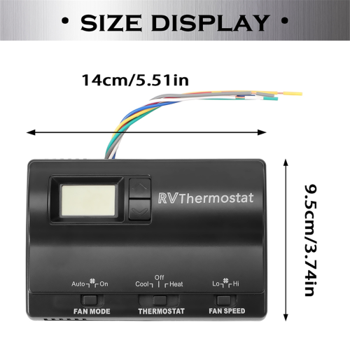 Heat/Cool Digital Thermostat Replacement for Black 2