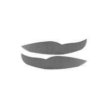 Carbon Fiber Side Rear Door Panel Anti Kick Pad Cover Trim