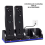4 Port Charging Stand Dock Station for Game Console, B 3