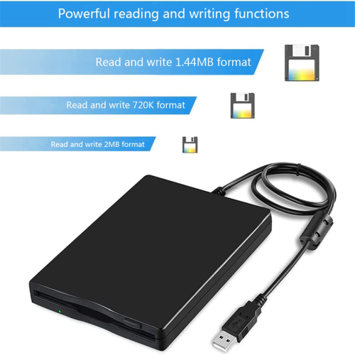 USB External Floppy Disk Reader Drive 3.5In 1.44MB FDD Diskette Drive 2