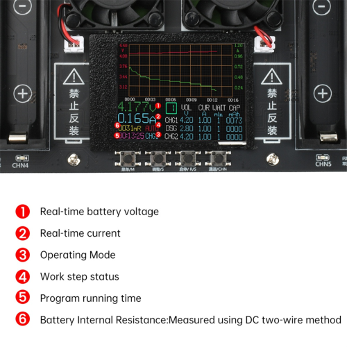 New 8 Channels 18650 Lithium Battery Capacity Tester Module 1