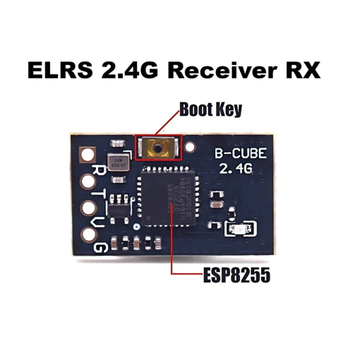 ELRS 2.4G Receiver RX Crossover Receiver with T Type Antenna 1