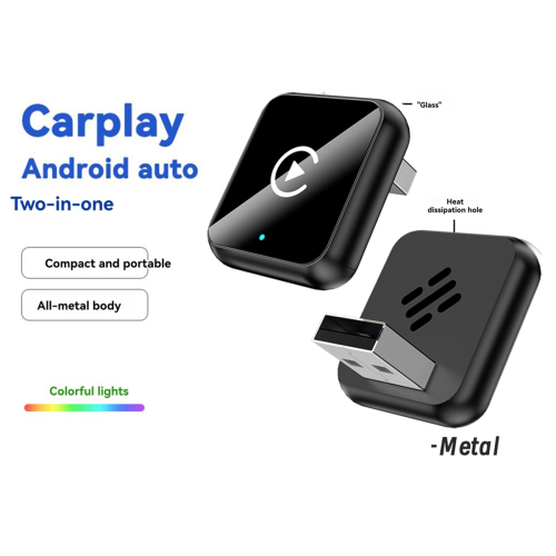 2in1 Wireless Carplay Adapter Carplay/Android Auto Smart AI Box A 2