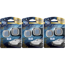 6 x 2ml Ambi Pur Car Air Freshener Vent Clip On Diffuser+ Refill - Ocean