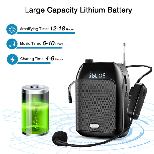 Bluetooth UHF Wireless Voice Amplifier for Teaching 1