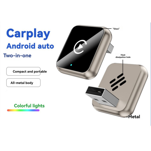 2in1 Wireless Carplay Adapter USB Dongle Wired to Wireless B 2