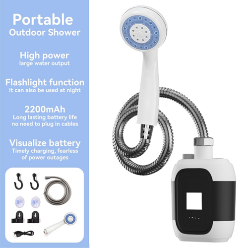 Camping Shower Pump 2200mAh USB 1