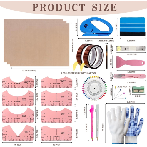 Sublimation & Heat -Shirts Universal Accessories 1