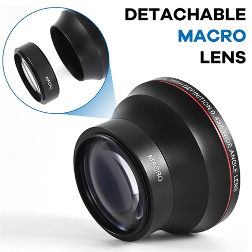 58MM 0.43x High-Definition Wide Angle + Macro Lens Attachment 1