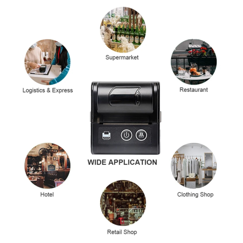 58MM Mini Thermal Printer for IOS for Android EU Plug 1