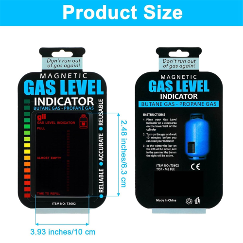 2-Pack Propane Tank Gauge Level Indicator Reusable Level 2