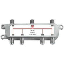 4K 8K 6-Way Satellite Splitter 10-3224MHz Power Divider