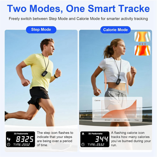 3D Pedometer Step Counter with LCD Display 2