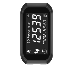 3D Pedometer Step Counter with LCD Display