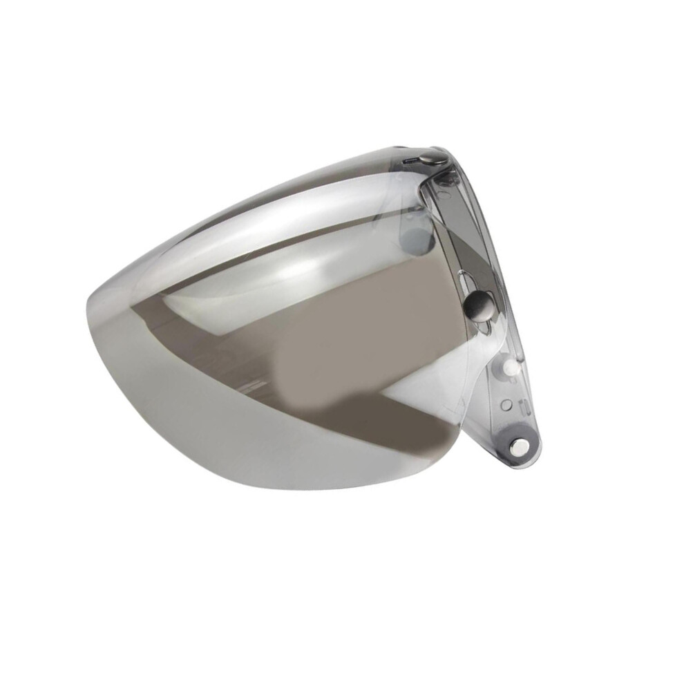 (silver, 22x21cm) 3 Snap Visor Lens Shield for Open Face Helmets Retro Windscreen-image-OPC-PJVKB62-NEW