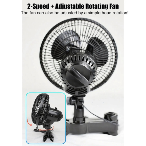 Grow Tent Clip Fan Quiet Oscillating Ventilation 2
