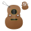 Leather Guitar Pick Holder Brown Designed 2