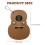 Leather Guitar Pick Holder Brown Designed 3