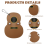Leather Guitar Pick Holder Brown Designed 4