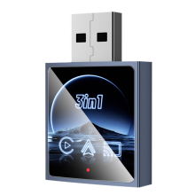 Wireless Carplay Adapter USB Dongle Wired to Wireless 3 In1