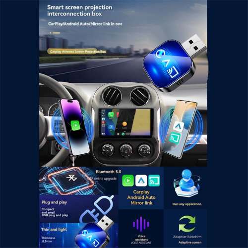 Wireless Carplay Smart AI Box Wired Carplay to Wireless A 2